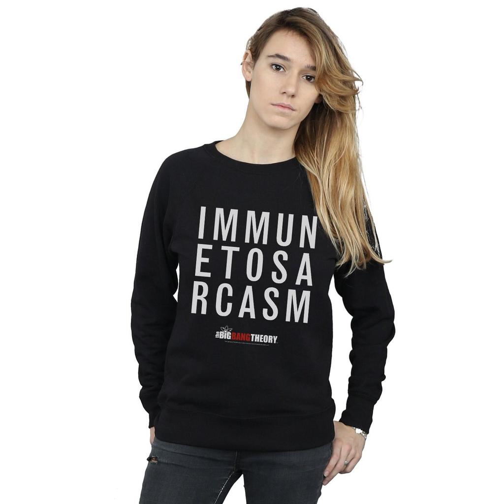 The Big Bang Theory Womens/Ladies Immune To Sarcasm Sweatshirt