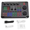 zmart Live Sound Card, Audio Interface, DJ Mixer Effects, Voice Changer, Bluetooth Compatible Mixer for Live Streaming and Singing, Sound Card, Audio