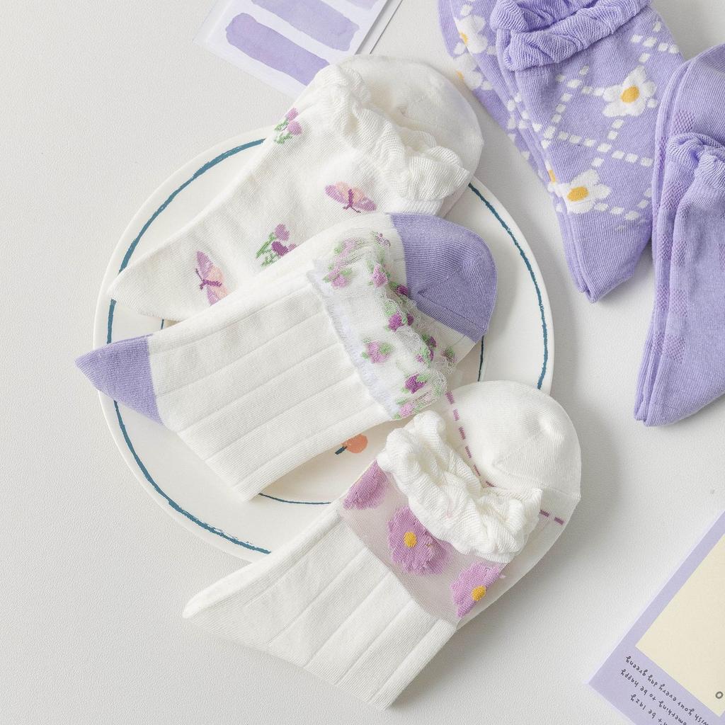 Spring And Autumn Socks Fashion Trend Dongdaemun Fruit Socks Medium Tube Socks Cotton Socks Personalized Student Socks