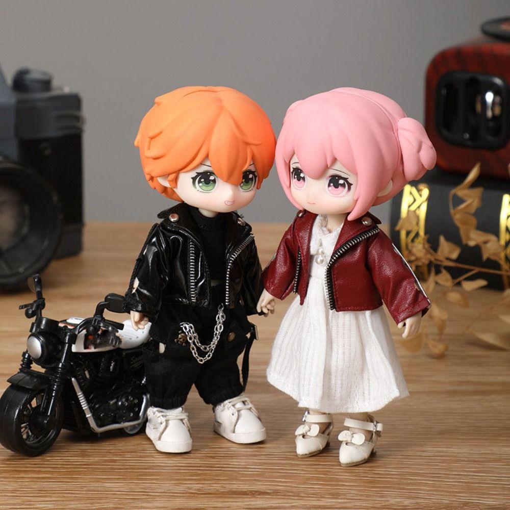 Long Sleeve Fairy Outfits Dresses Doll Clothes Skirt for 1/11 OB11 Dolls/for 1/12 BJD Doll