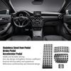Foot Pedal Set Automatic Transmission Stainless Steel Brake Accelerator Pedal Replacement for Mercedes‑Benz W176 W245