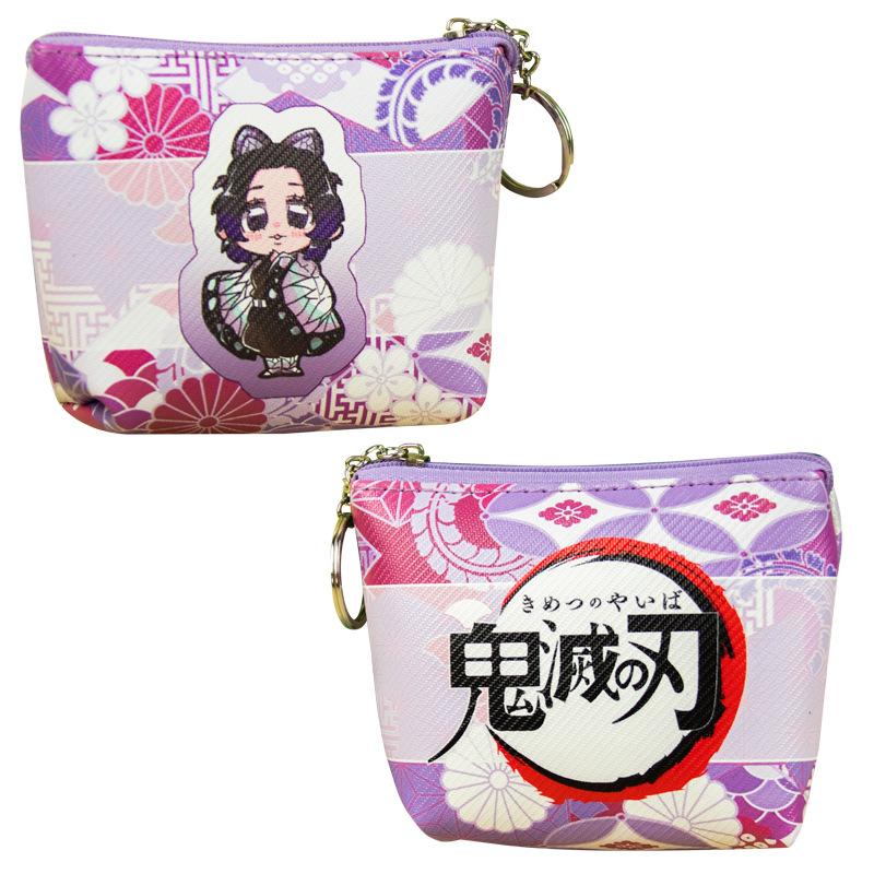 Japan cartoon comics Demon Slayer Coin Purse Earphone Organizer Student Coin Pouch Key Pouch 0023