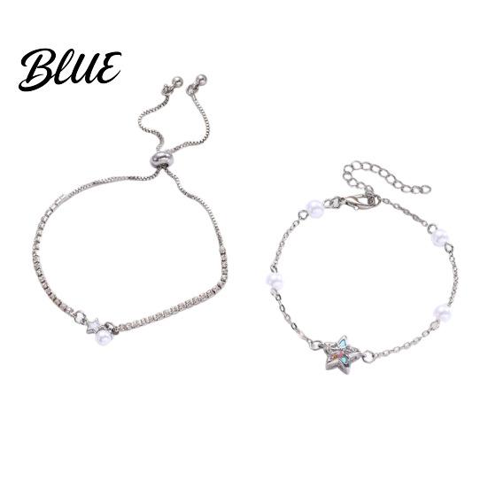 Exquisite Texture Jewelry Earrings Necklace Star Shape Ear Studs