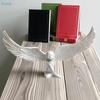 Weiße Engelharzstatue, Moderne minimalistische geflügelte Engelsstatue für die Heim- und Bürodekoration