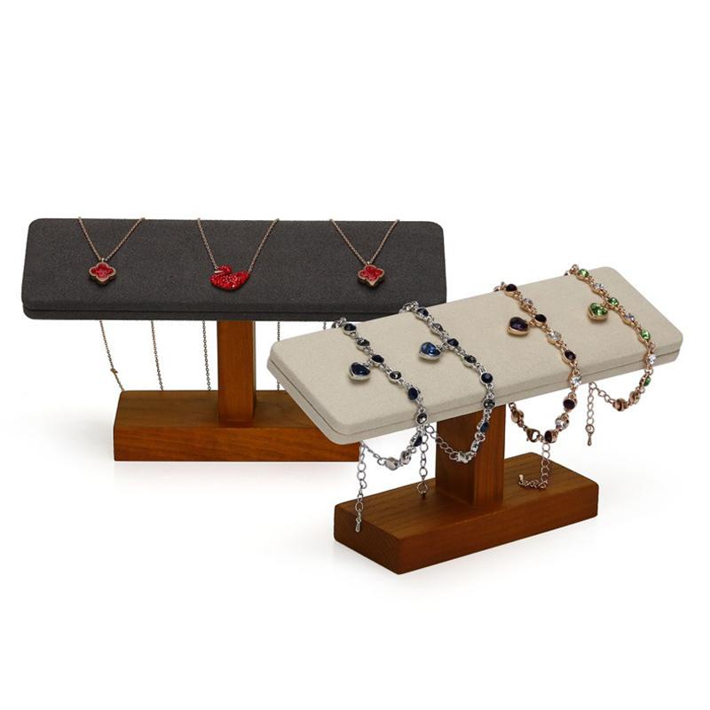 Armband Schmuck Ornamente Präsentationsständer Holz Uhren Organizer Zubehör Modern Damen Schmuck Luxus Schmuckstücke Aufbewahrung Vitrine für Juwelier Verkäufer