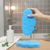 2pcs 3D Soft Magic Bath Sponge Silicone Cloud Shaped Gentle Exfoliating Body Scrubber Reusable Design With Lanyard