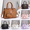 Fashion Splicing Design Shiny Snake Pattern Women Handbag With Pendant Small Bag For Daily Use
