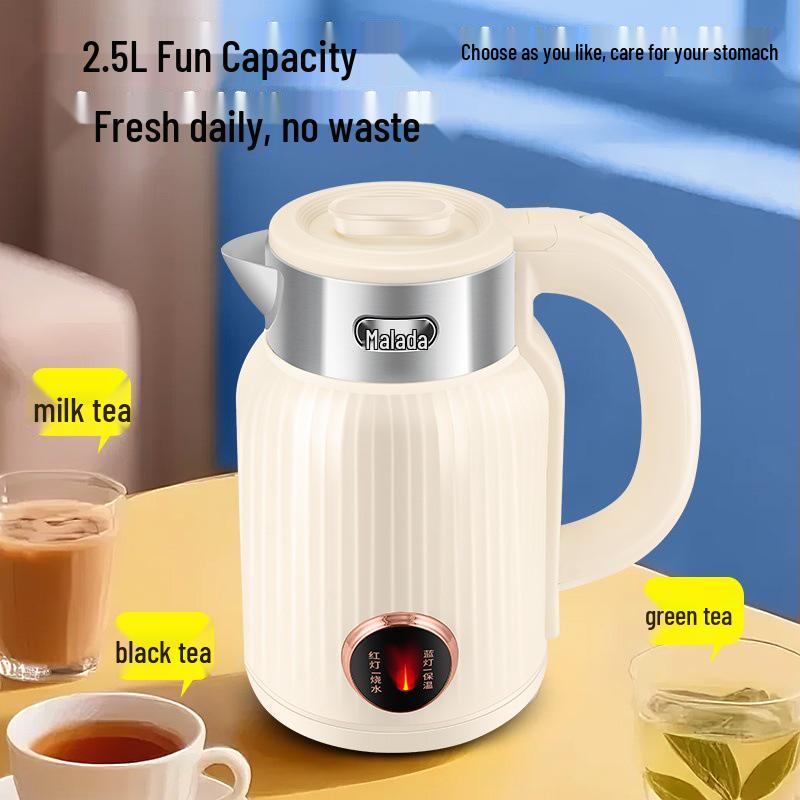 Wanlida 2025 Electric Kettle: Automatic Power-Off, Large Capacity, Insulated Boil, Household Use