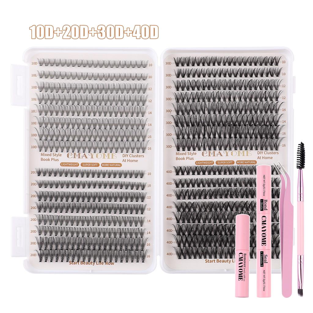 Diy Segmented Single Cluster Of Hair 10-16Mm Thick Eyelash Book Large Capacity Eyelashes