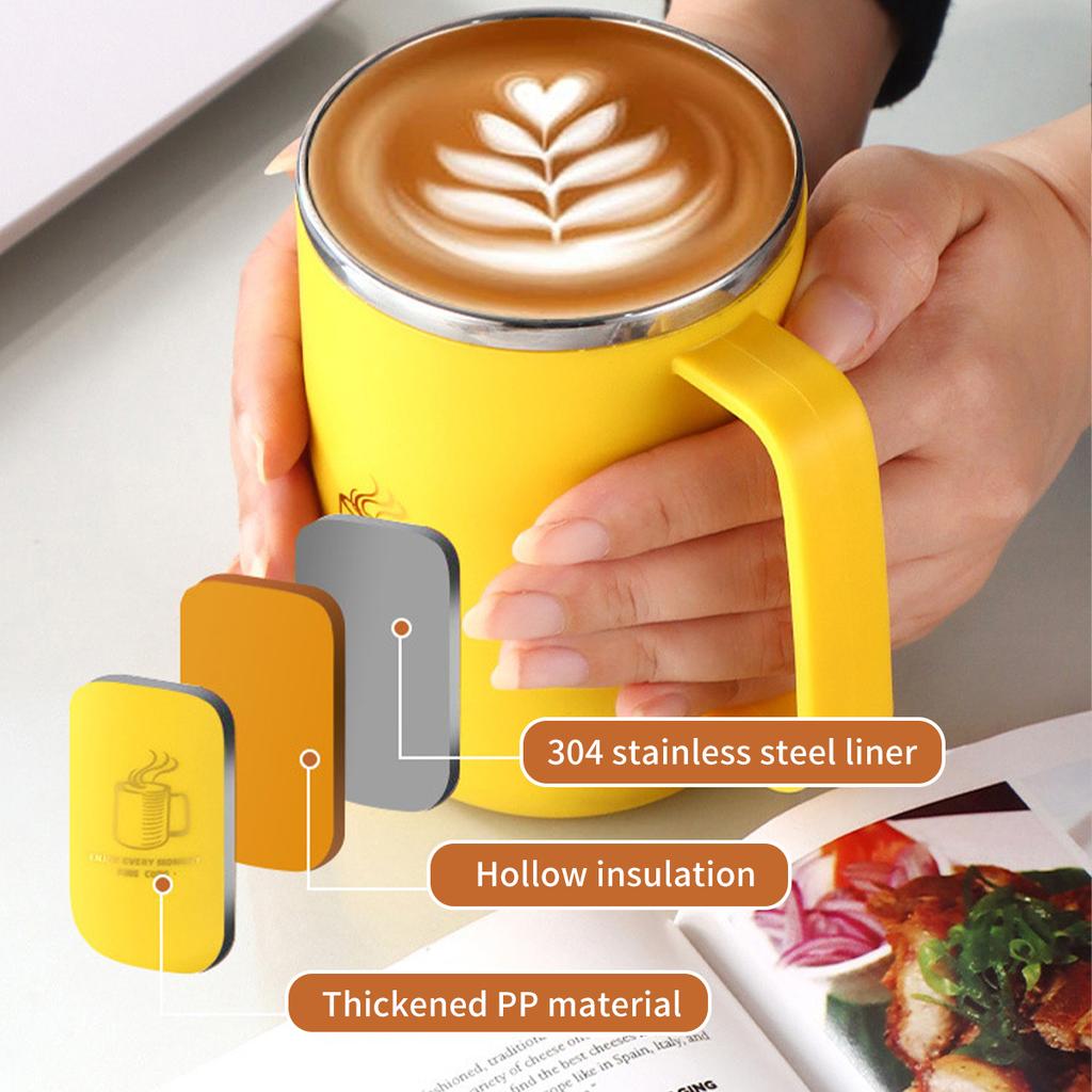 Double-Wall Insulated Coffee Mug Anti Scalding Water Cup For Cold & Hot Drinks 304 Stainless Steel Tea Milk Coffee Cup