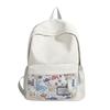 Schoolbag School Bag Neutral Large Capacity Simple Backpack Korean Edition Fashion Backpack Student Male Female Campus High School School Bag