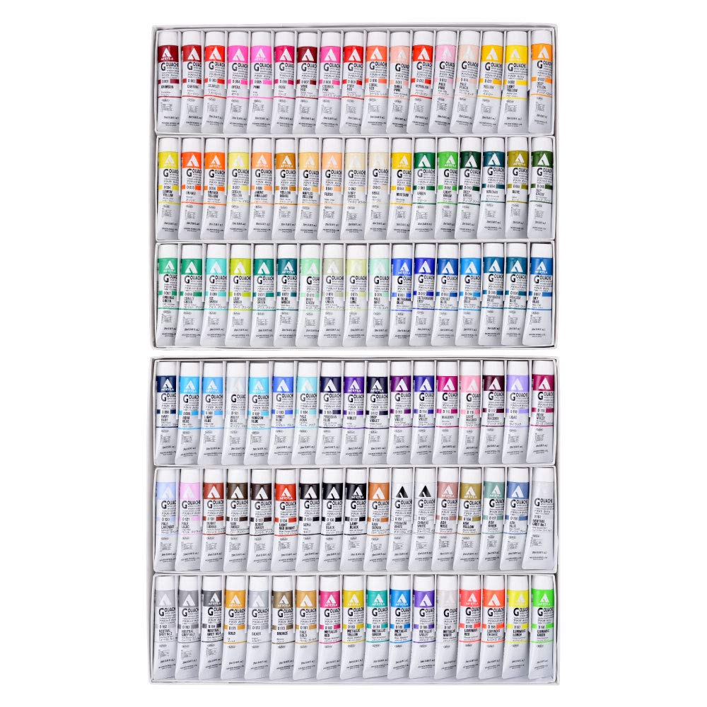 Holbein Acryl-Gouache D434, 20 ml, 102 Farben, Set 07434