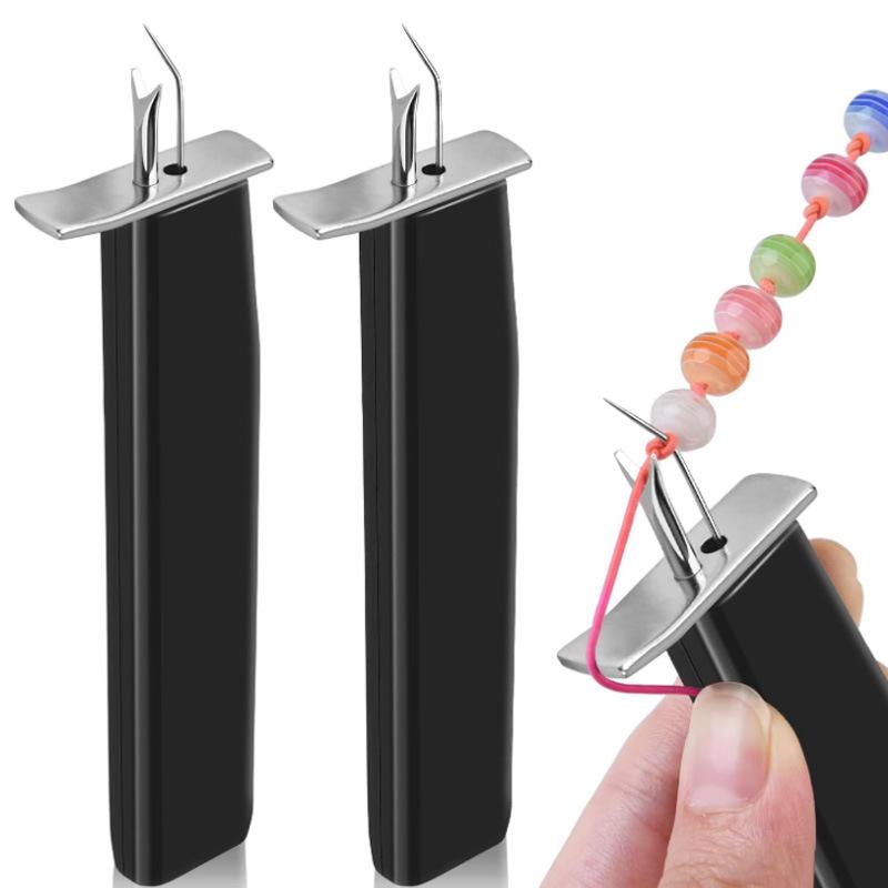 Nudador de Hilo para Abalorios Herramienta para Hacer Nudos en Perlas de Abalorios Agujas de Tejer Joyería Pulsera DIY Fabricación