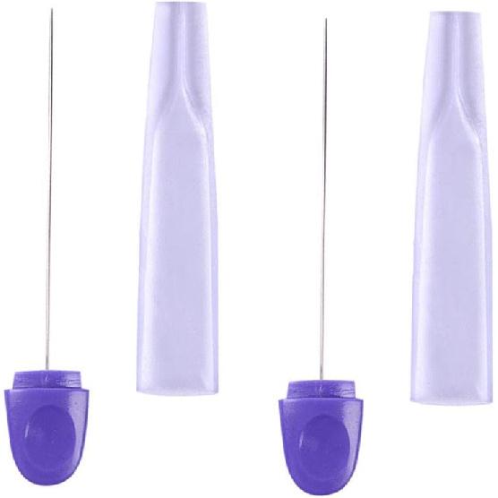 2 Pieces Stainless Steel Reble Cake Testing Needles Probe Skewer Pin Needle for Kitchen Home Bakery Tools with Transparent Cover