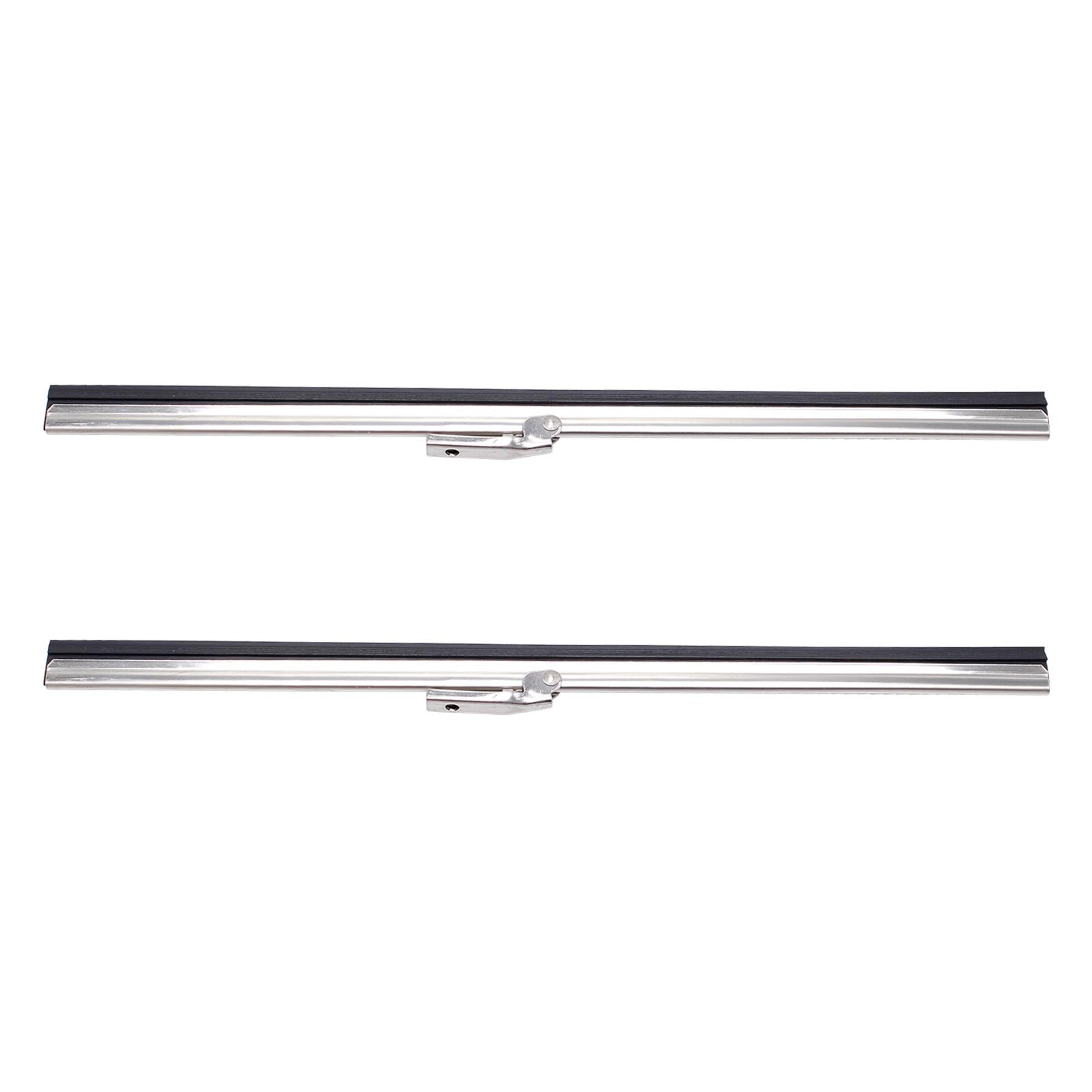 

10-дюймовые стеклоочистители, 2 шт. лезвий стеклоочистителей из нержавеющей стали для автомобиля и лодки, универсальные сменные лезвия стеклоочистителей