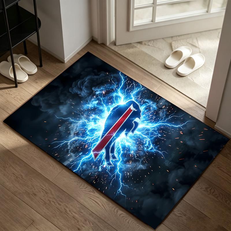 Buffalo Bills Ein Teppich geeignet für Bürostuhlbereiche Wohnzimmer und Computertische perfekt für Heimbüros und ein ideales Weihnachtsgeschenk