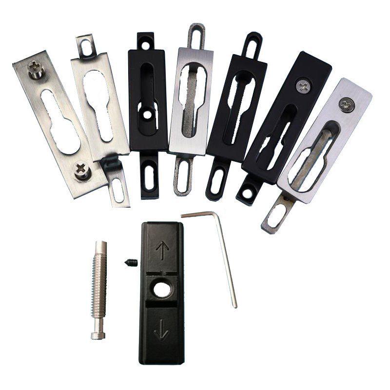 304 Stainless Steel Adjustable Lock Hook for Sliding Door & Window - Single/Double Lock Point Accessory
