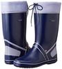 Fukuyama Rubber Women's Mesh Color Boots, Fine Color DX-1, Navy, Size 24.5cm