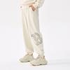 New MLB Boston Red Sox Basic Collection 25FW Knitted Sweatpants Unisex Standard Ivory 3APTB1454-43CRS