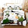 Die meisterhafte Katze ist heute wieder deprimiert Bettwäscheset Cartoon Anime Dreiteiliges Set Erwachsene Kind Schlafzimmer Bettbezugsets