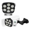 Solar LED Wall Light Simulated Camera Induction Lamp Remote Control Garden Street White Light