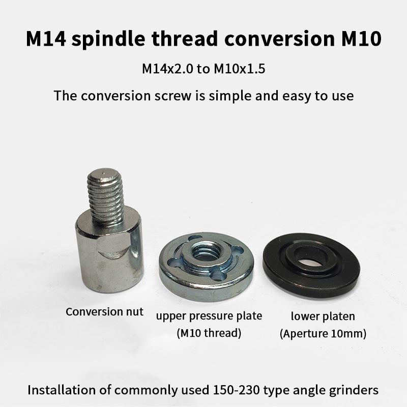 Conversion Rod Angle Grinder Conversion M5 To M10/M14 To M10 Multi-functional 3-inch Hand Electric Drill