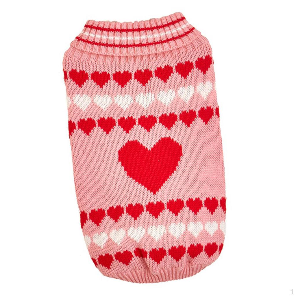 Gemütliche Valentinstags-Pullover für Hunde - Warme und stylische Strickware für Haustiere