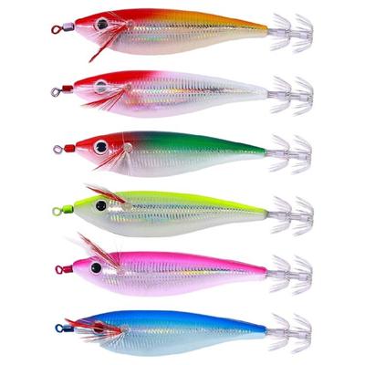 6Pcs 10cm 10g Freshwater Saltwater Fishing Jig Hard Octopuses Jig Fishing Squid Jig Lures Jig Squid Fishing Lures Baits