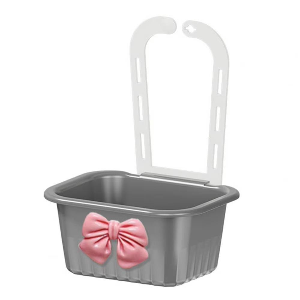 

Creative Sink Hanging Strainer Basket Detachable Quickly Drain Fruit Clean Filter Rack Snap-fit Design Multifunctional серый