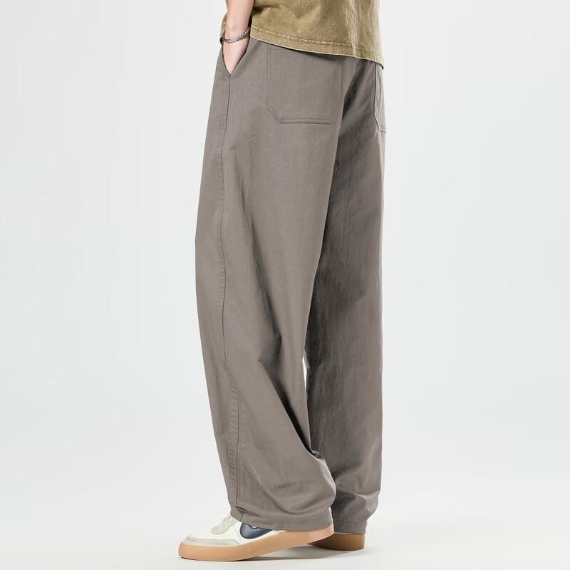 Men's Loose Fit Straight Leg Casual Trousers