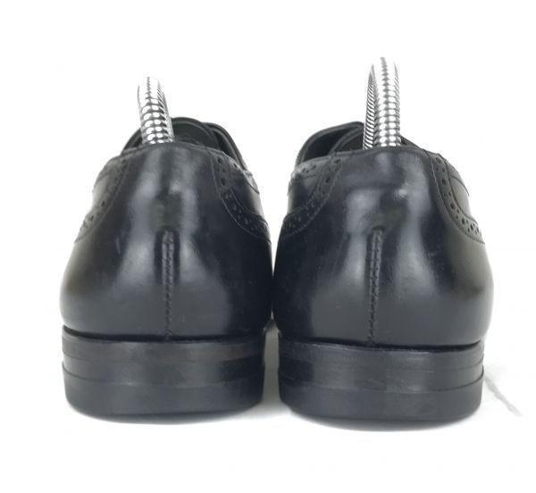 80s-90s USA Made/COMFORT PLUS/Full Brogue Wingtip Leather Shoes/8.5EEE/26.5/Black/Goodyear Welt Vintage(USED)
