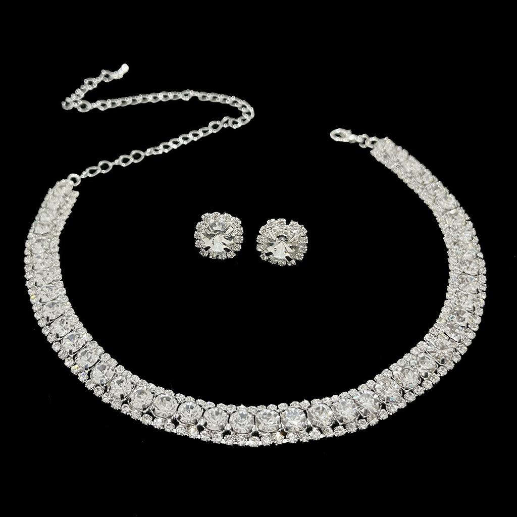 New Arrival Fashion Solid Color Zircon Heart Alloy Bamboo Chain Necklace for Women