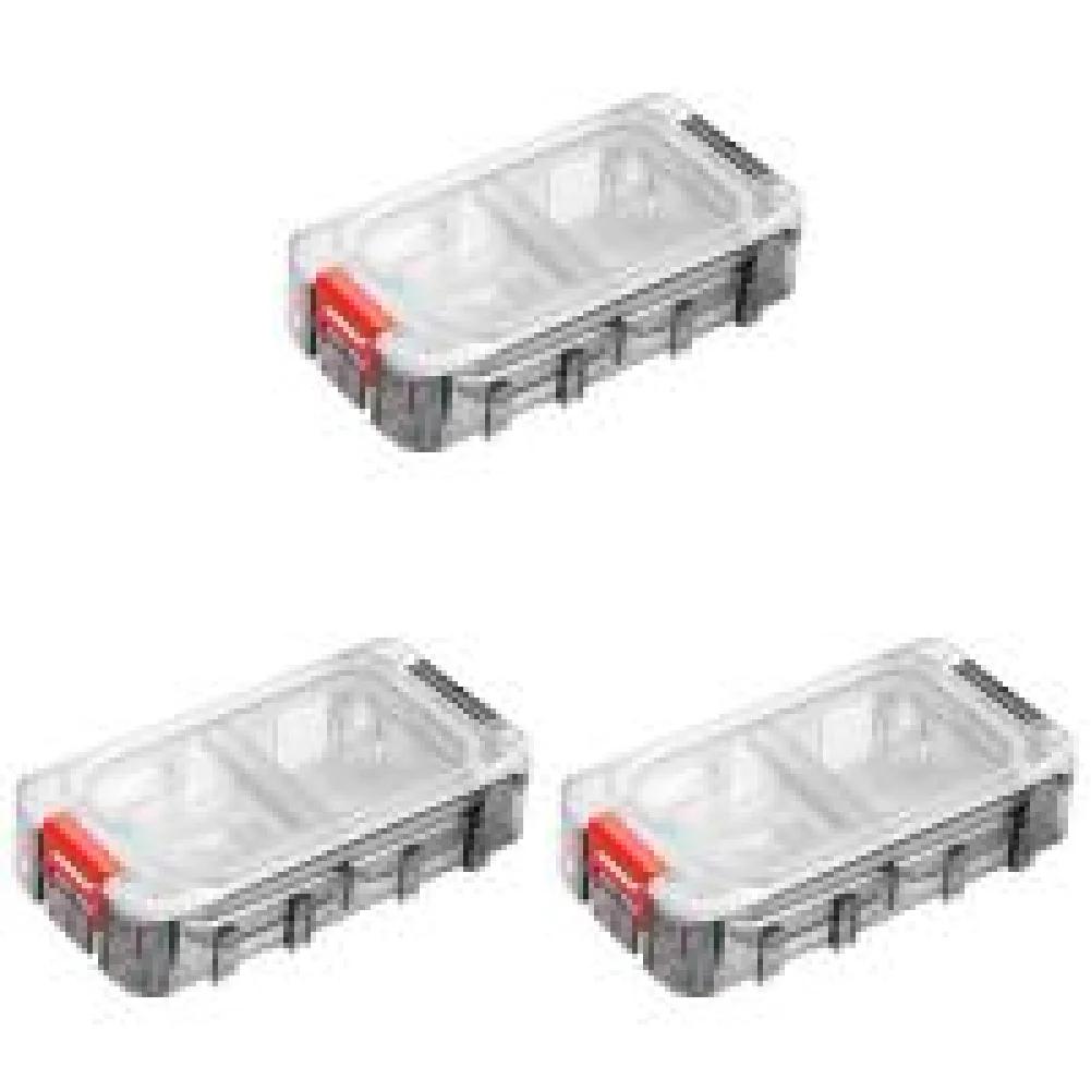 Fishing Tackle Box Expandable Fishing Tackle Box Fishing Hardware Toolbox Waterproof Tool Box Clear Top Fishing Lure Storage Box