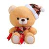 Cute Christmas Hat Bear Doll Plush Toy Teddy Bear Hug Bear Doll Children's Rag Doll Christmas Gift