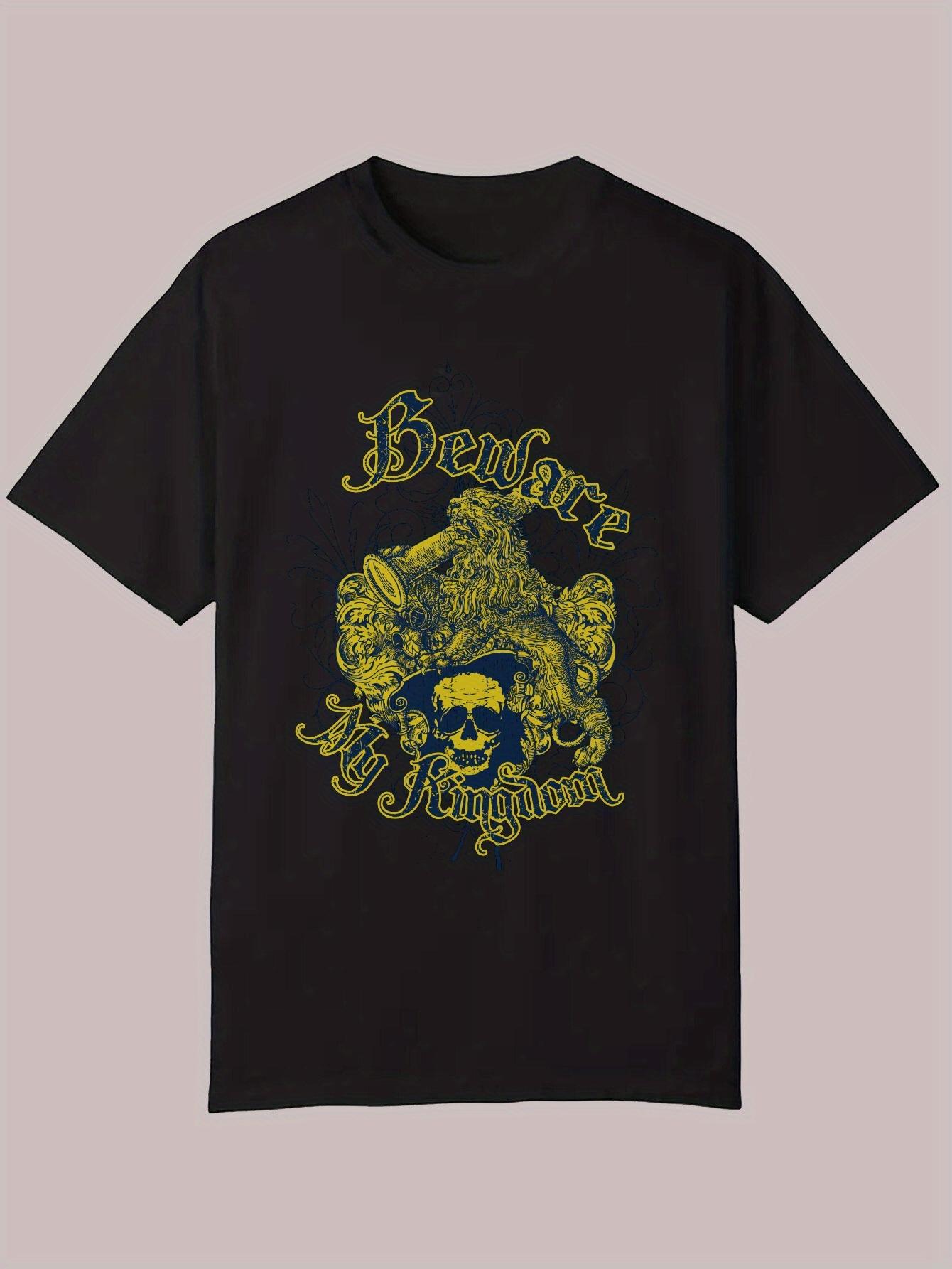 Casual Summer T-shirt - Beware of the Frog Graphic M