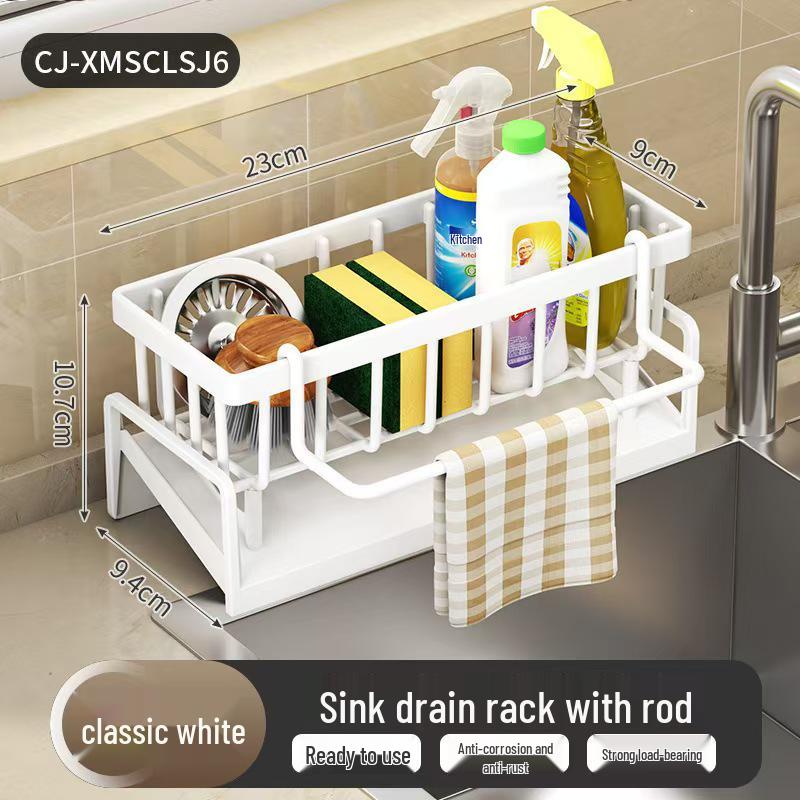 Fire Goose Multi-Functional Stainless Steel Kitchen Sponge & Rag Draining Rack