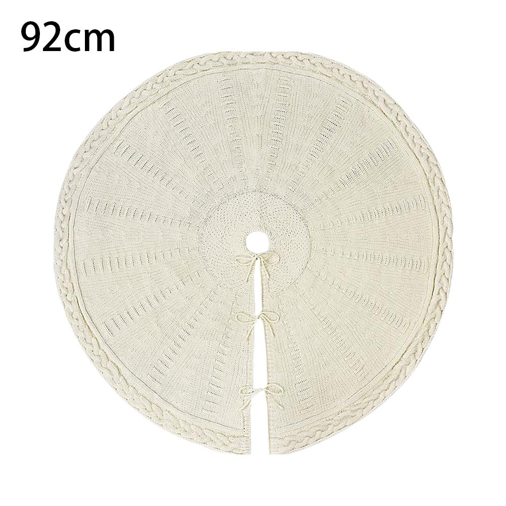 New Product Christmas Tree Skirt Knitted Tree Skirt Apron Christmas Tree Decorations Christmas Gifts Home Decorations