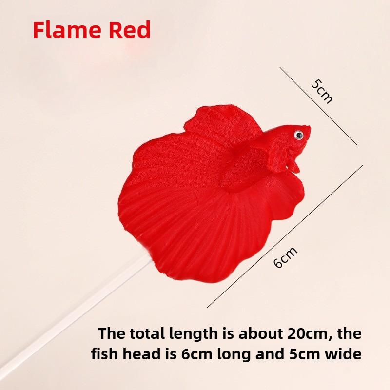 

Colorful Aquarium Betta Training Wand Plastic Playing Stick Active Healthy Betta Fish Equipment Resin Decoration Fish Stick красный