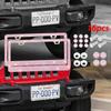 1/2PC Bling Crystal Car License Plate Frame Women Rhinestone License Plate Frame Cover Holder Car Accessories with Screw 31*16cm