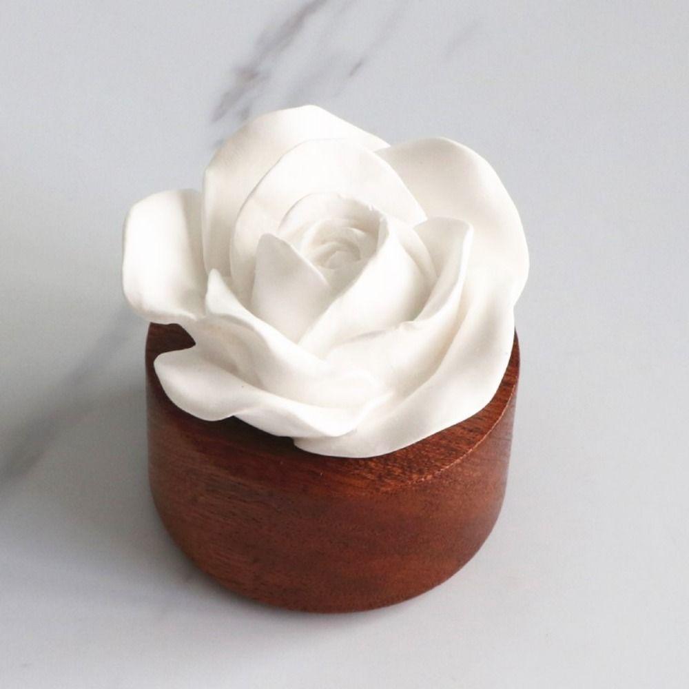 Handmade Car Air Fresheners Decorations Wooden Base Perfume Diffuser Stone  Essential Oil