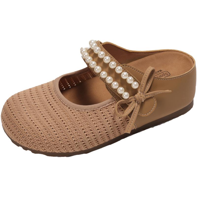 Thick-soled inner height-increasing Birkenstocks Bohemian bag head half slippers women s summer wear 2025 new one-pedal sandals 40 темно-коричневого