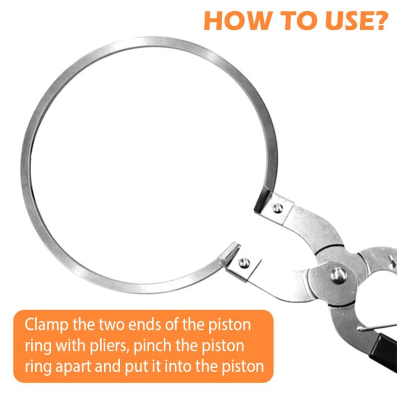 Kolbenring-Installateur, Kolbenring-Zange, Kolbenring-Kompressor-Werkzeug, Edelstahl, Fahrzeug-Wartungsklemme, langlebiger Motor