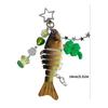 Vibrant Fish Lure Keychain Compact Resin Design Realistic Fish Lure Key Ring Practical Gift for Fishing Hobbyists