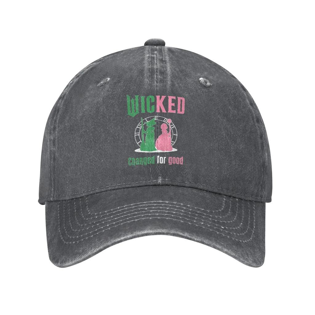 Unisex Wicked The Musical Caps Merch Baseball Caps Casual Changed For Good Trucker Hats Adjustable