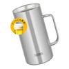 Thermos Vacuum Insulated Mug, 1L, Stainless Steel, Dishwasher Safe, Thermos Flask Design, Keeps Beer Hot or Cold, JDK-1001 S1