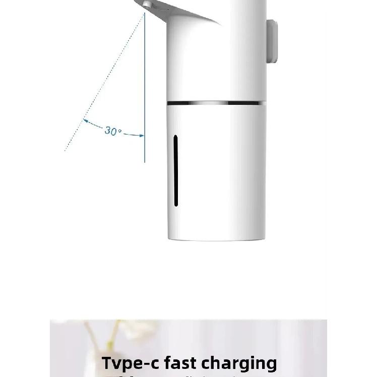 Intelligent Sensor Multi-Speed Contact-Free Wall-Mounted Vertical Hand Sanitizer Bubble Machine Rechargeable Soap Dispenser