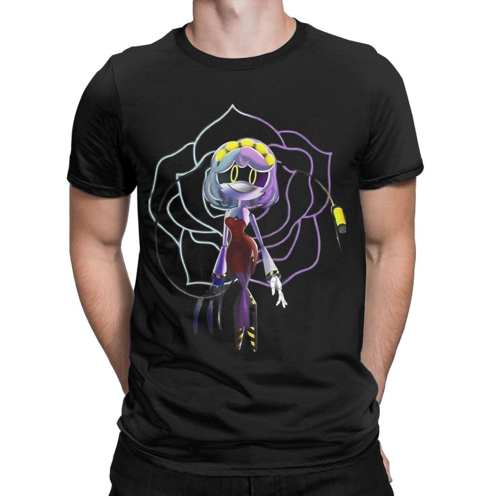 Neon Sci Fi Robot Characters Graphic 100% Cotton T-Shirt mMurder Drones Tops Tees For Men