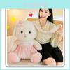 Adorable Plush Rabbit Doll With Cute Flower Dress Perfect For Girls Birthday Gifts