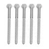 304 Stainless Steel Half Thread Bolt Wood Hex Lag Screws Self Tapping Wood Coach ScrewM8x120MM