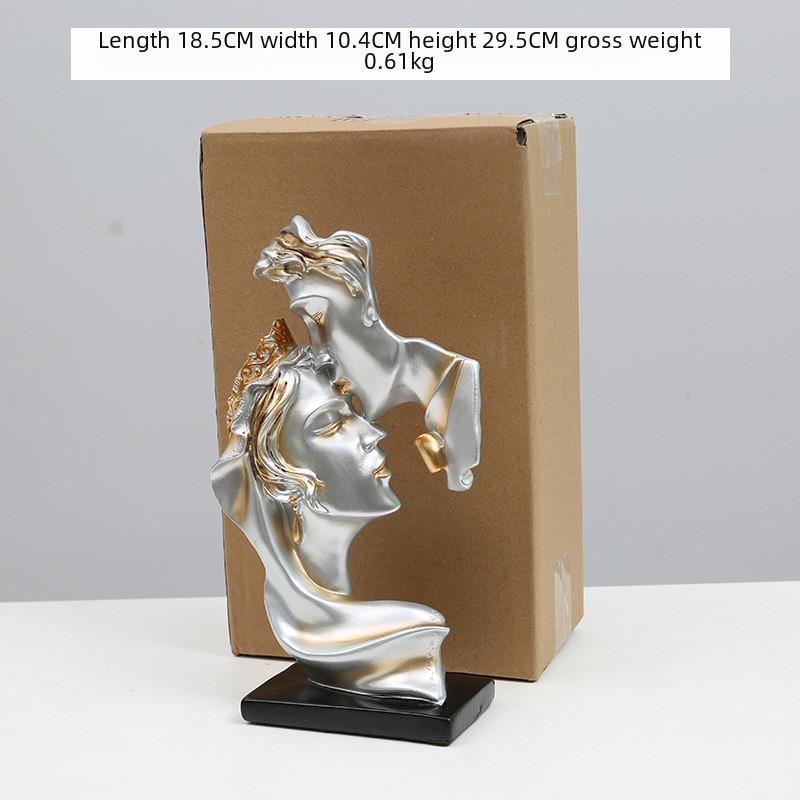 Modern Resin Minimalist Sculpture For Home Office Decor Gift For Couples Friends